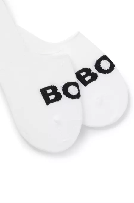 Two-pack of invisible socks in a cotton blend