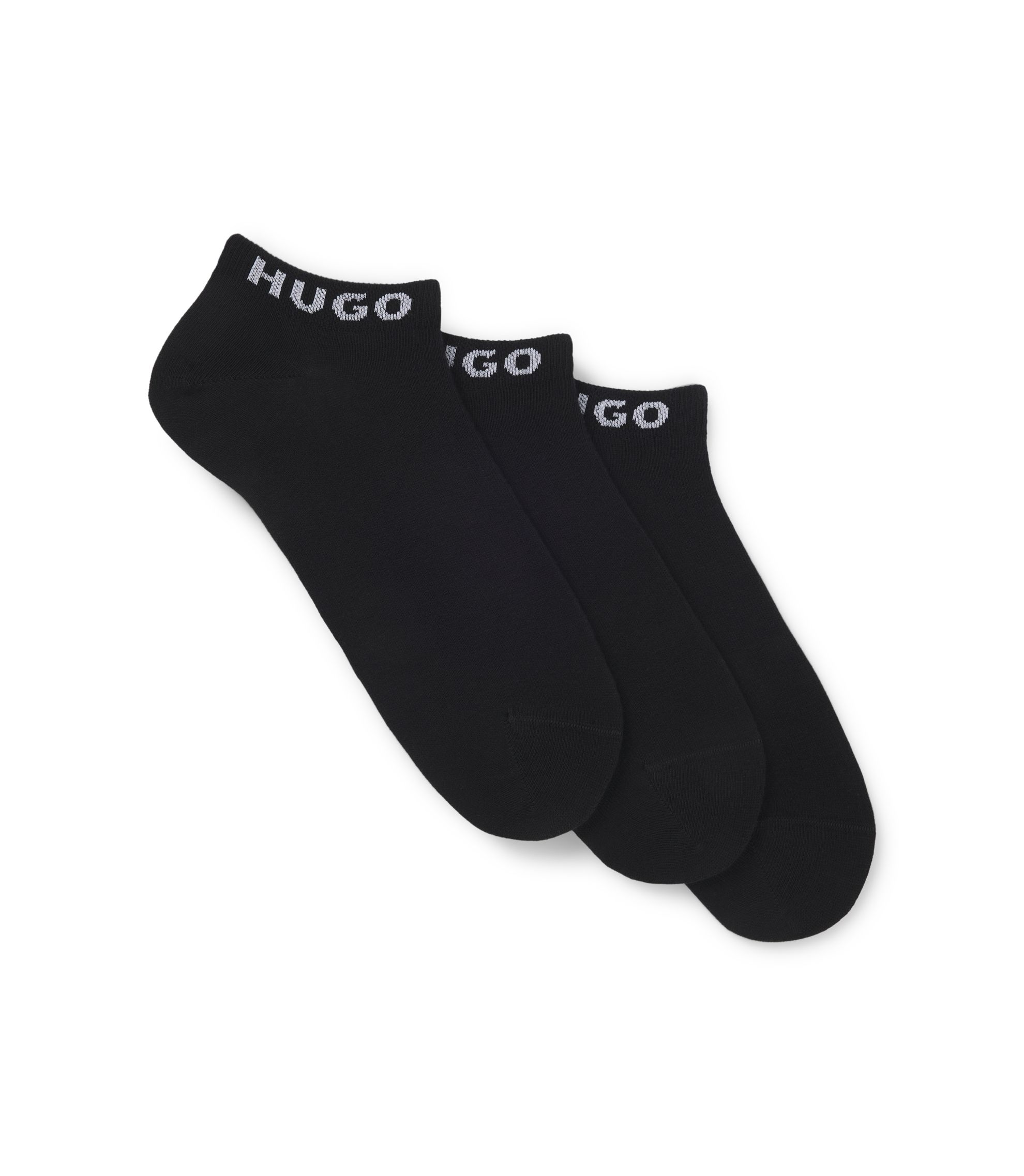 Dreierpack Sneakers-Socken mit Logo-Bündchen