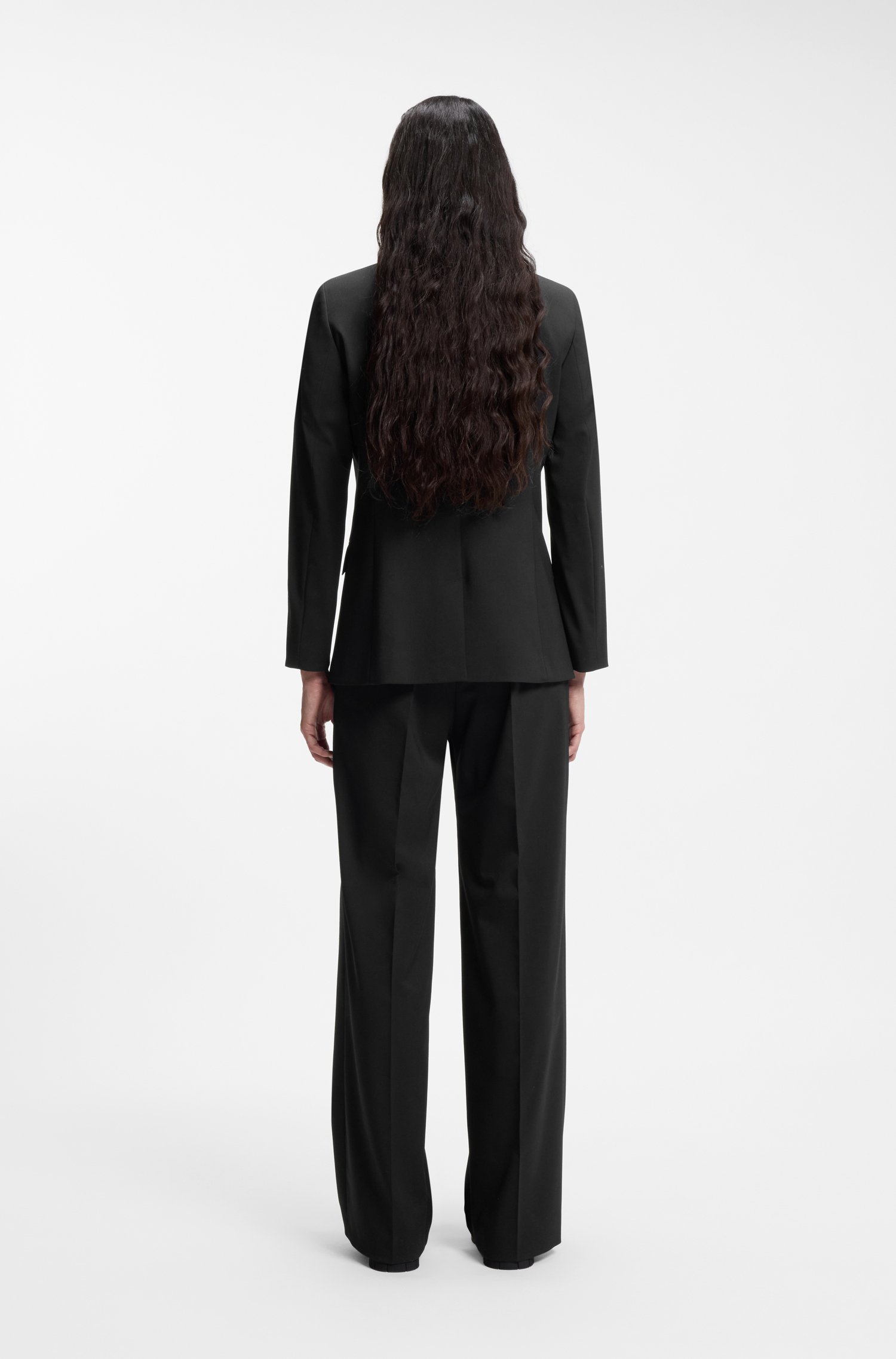 Hugo Regular-fit jacket with notch lapels kavajer & blazers dam – bild 2