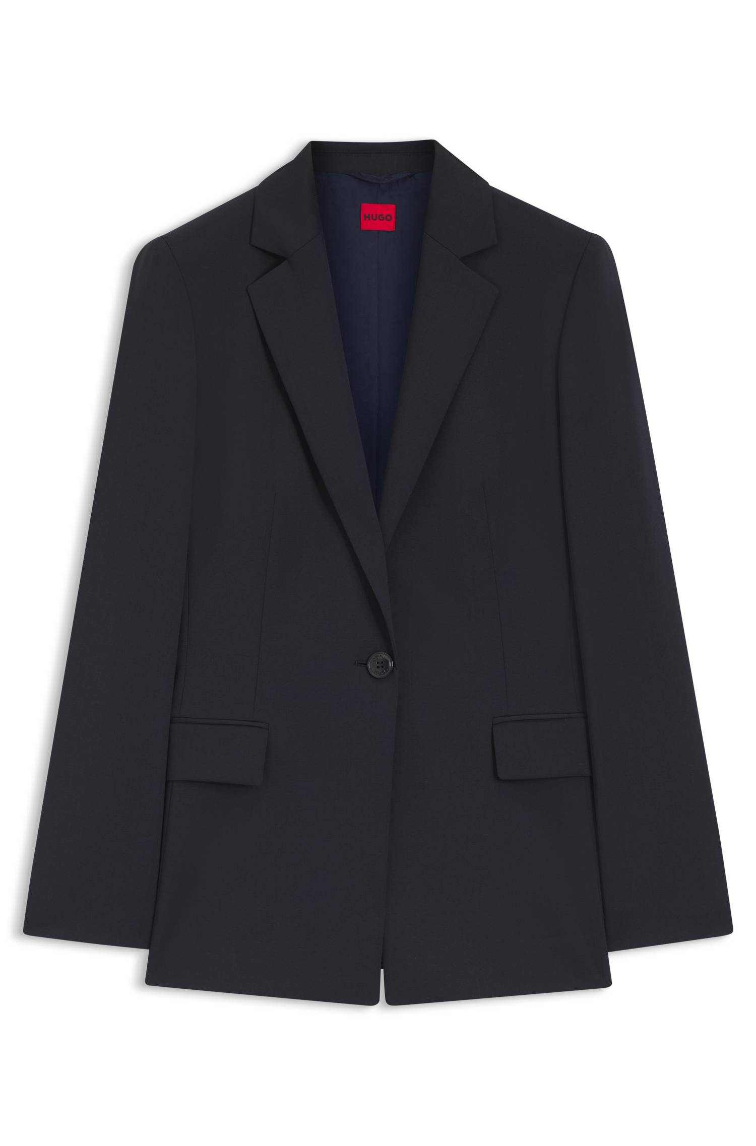 Hugo Regular-fit jacket with notch lapels kavajer & blazers dam – bild 4