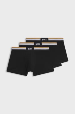 3-pack moisture-control trunks, Black
