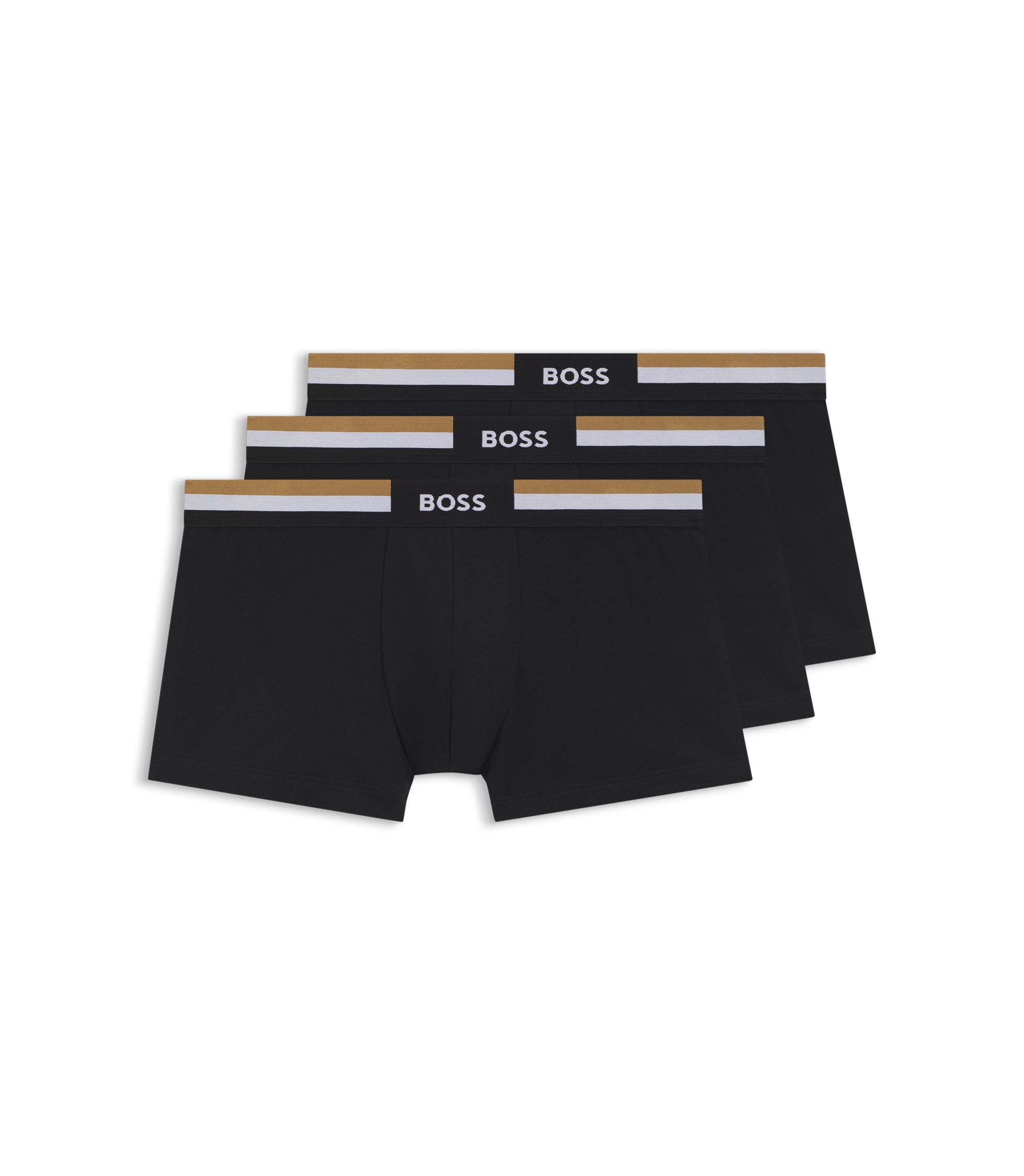 BOSS - ボクサーパンツ3枚セット コットンブレンド - ブラック