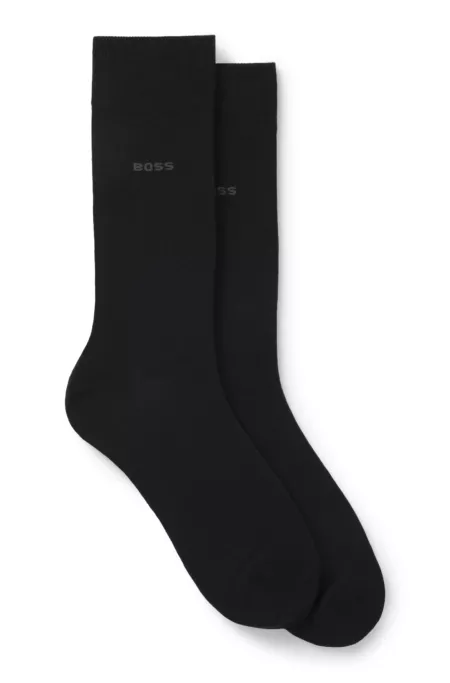 Two-pack of regular-length socks in a cotton blend