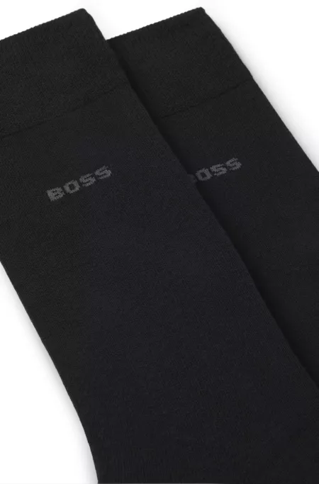 Two-pack of regular-length socks in a cotton blend