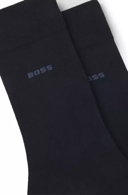 Two-pack of regular-length socks in a cotton blend