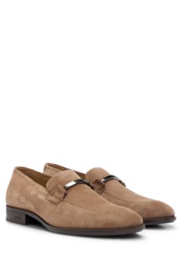 Hugo boss hot sale suede loafers