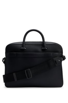 BOSS - フェイクレザー ドキュメントケース シグネチャーストライプ 