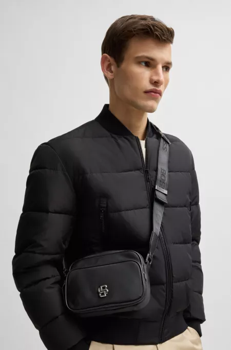 BOSS SELECTED BY SHOHEI OHTANI Crossbody bag with Double B monogram