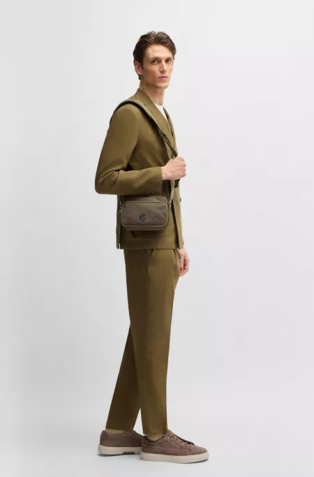 BOSS SELECTED BY SHOHEI OHTANI Crossbody bag with Double B monogram