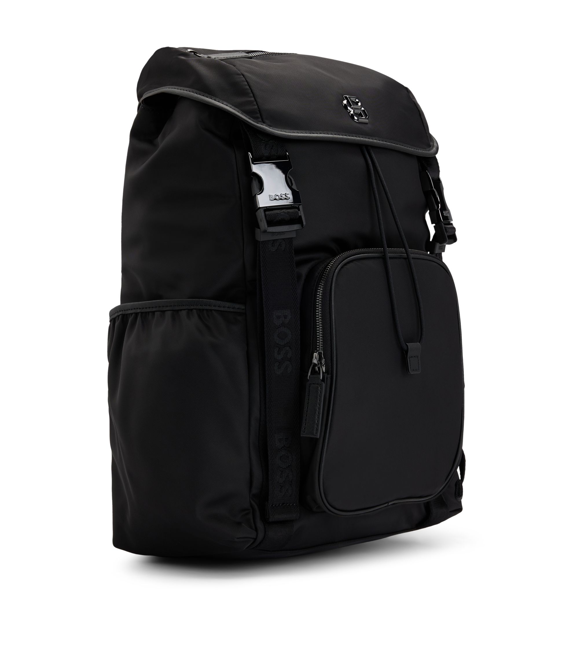 BOSS ブラックバックパック BOSS モノグラム バックパック | ブラック | FARFETCH JP