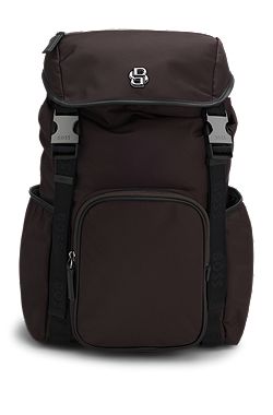 Twill backpack with Double B monogram