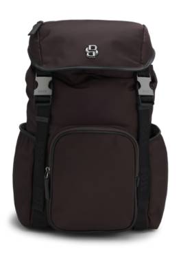 Twill backpack with Double B monogram 1