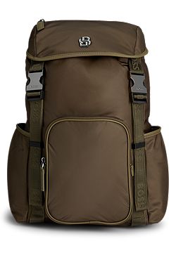 Twill backpack with Double B monogram