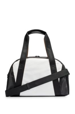 BOSS - Weekender aus Kunstleder mit Logo-Details