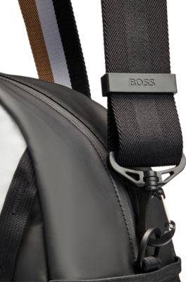 BOSS - Weekender aus Kunstleder mit Logo-Details