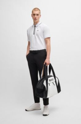 BOSS - Weekender aus Kunstleder mit Logo-Details