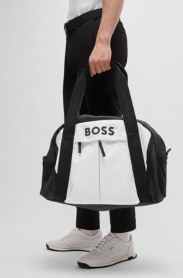 BOSS - Weekender aus Kunstleder mit Logo-Details