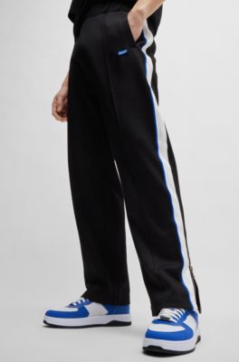 HUGO Logopatch tracksuit bottoms with tape trims