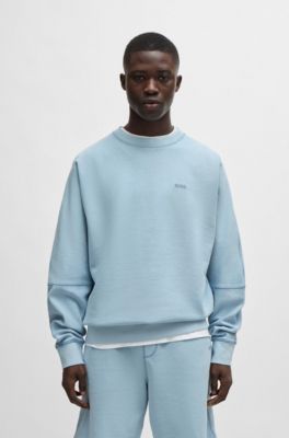 BOSS - リラックスフィット スウェットシャツ コットン ドロップショルダー