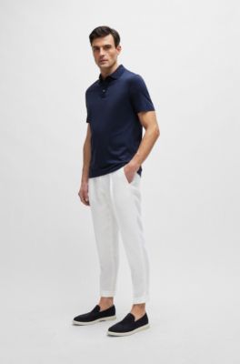 BOSS - Loafers aus Veloursleder mit leichter Sohle