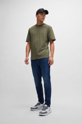 Running-inspired trainers with contrast details, Light Grey