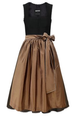 【HUGO BOSS】x Kinga Matheコラボ ディアンドルドレス BOSS - BOSS x Kinga Mathe dirndl dress with silken apron - Gold