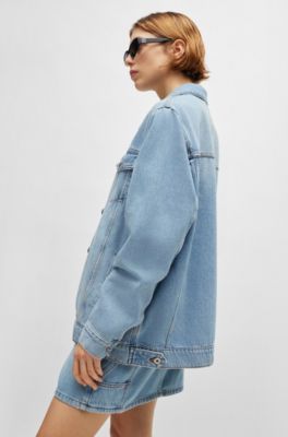 Hugo Boss Light Blue Cotton Denim Jacket main image 1