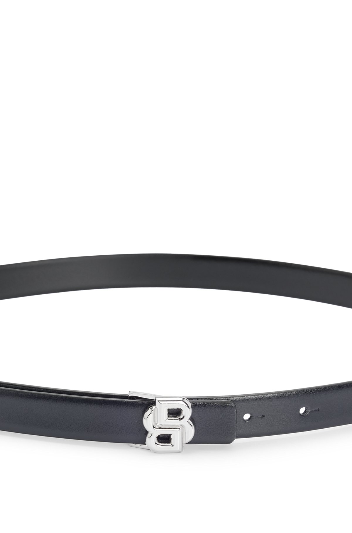 BOSS - Reversible leather belt with Double B monogram buckle