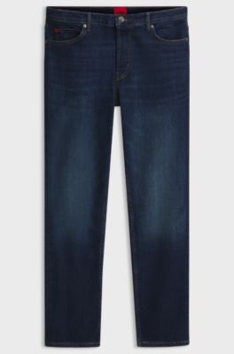 Stretch tapered-fit jeans, Dark Blue