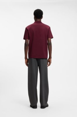 Hugo Interlock-cotton polo shirt with stacked logo pikéer herr – bild 3
