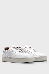 Porsche x BOSS leather trainers with special branding, White