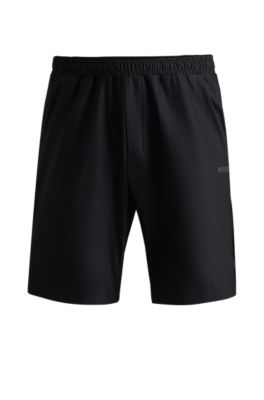 BOSS - Quick-dry shorts with decorative reflective logo