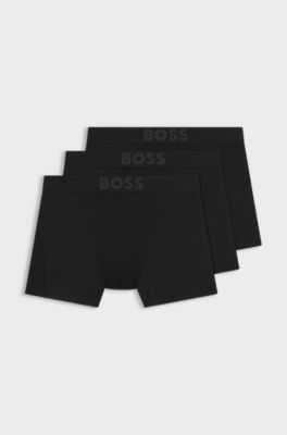 Breathable boxer briefs in quick-drying microfibre, Black