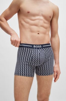 Hugo Boss Blue Cotton Men Boxer Short