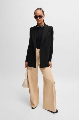 HUGO - レギュラーフィット ノースリーブジャケット ダブルブレスト  