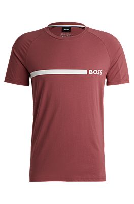 BOSS - Logo-print slim-fit T-shirt in cotton jersey