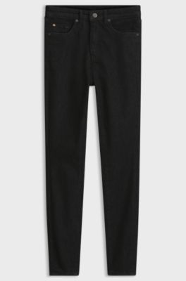 Skinny-fit jeans in black super-stretch denim, Black