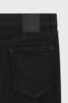 Skinny-fit jeans in black super-stretch denim, Black