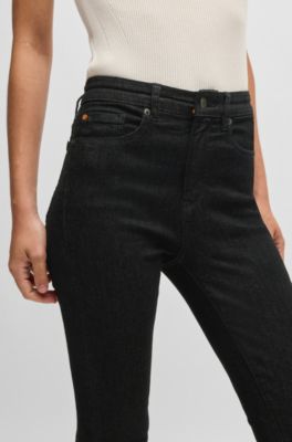 Skinny-fit jeans in black super-stretch denim, Black