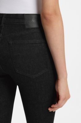 Skinny-fit jeans in black super-stretch denim, Black