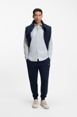 Regular-fit shirt in cotton poplin, Light Grey