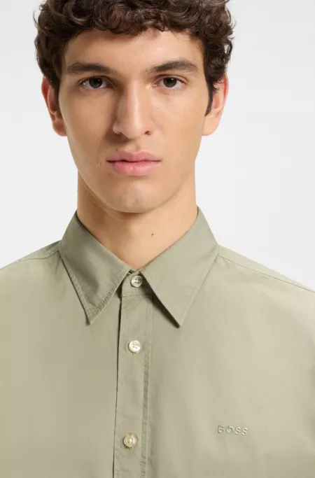 Chemise Regular en popeline de coton