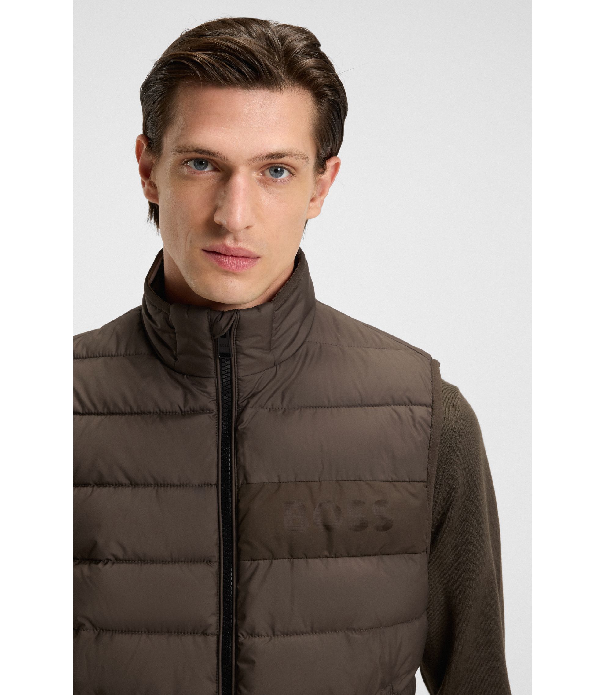 HUGO BOSSカラーブロック パファージレ ボールドロゴ, HUGO BOSSカラーブロック パファージレ ボールドロゴ,