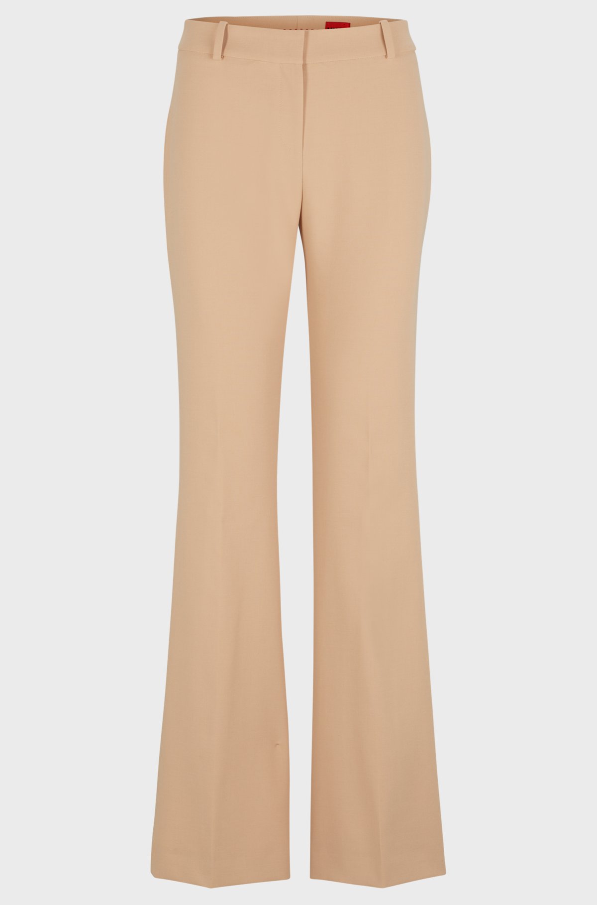 HUGO - Regular-fit trousers in stretch fabric with bootcut HUGO - Regular-fit trousers in stretch fabric with bootcut