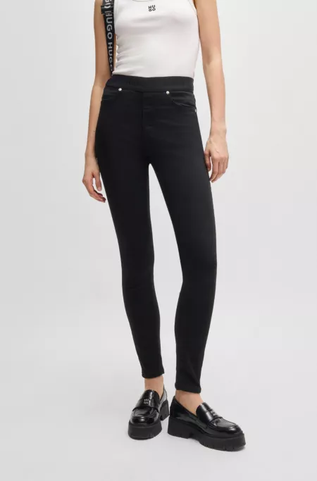 Jegging Super Skinny en denim super stretch noir