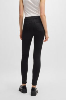 Superskinny-fit jeggings van zwart superstretchdenim, Zwart