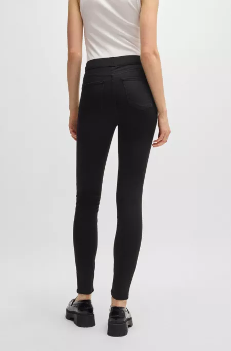 Jegging Super Skinny en denim super stretch noir