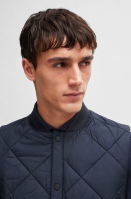 BOSS Waterrepellent regularfit gilet with diamond quilting