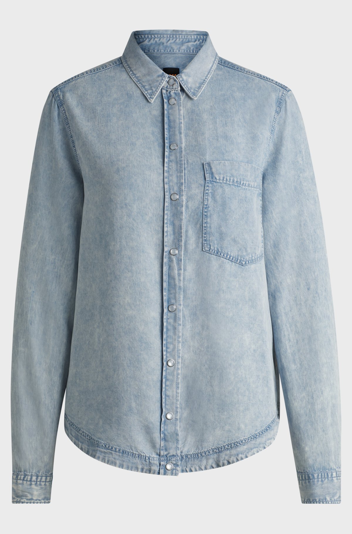 DENIM LOOK BLOUSE DENIM LOOK BLOUSE