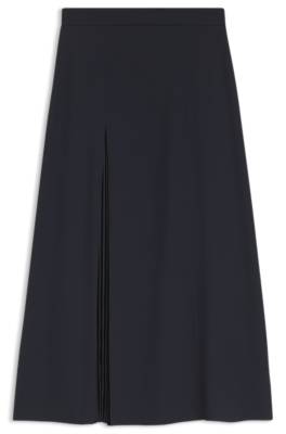 Boss Pleat-front A-line midi skirt midikjolar dam – bild 4